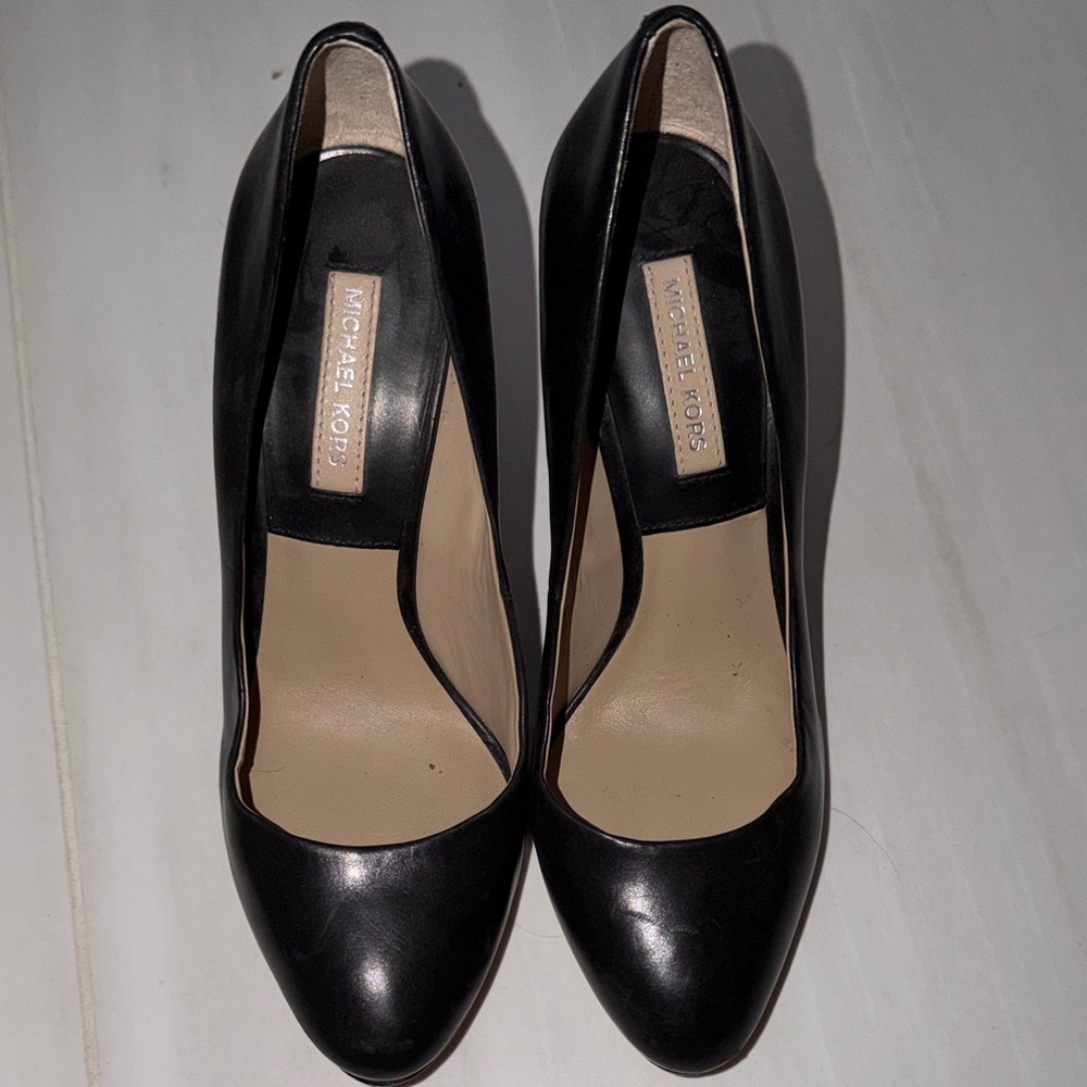 Michael Kors Black Leather Heels